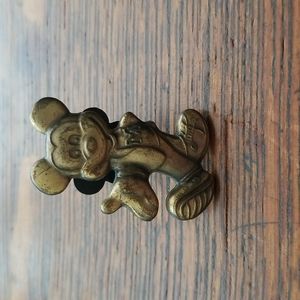 Disney Trading Pin - Brass Monogrammed Mickey